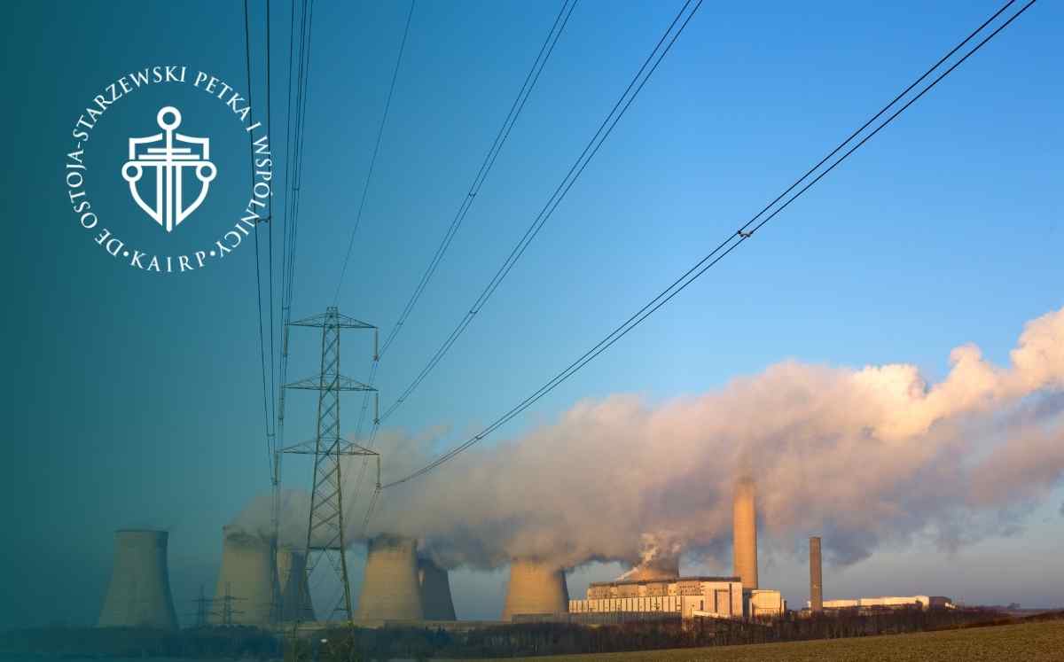 Elektrownia z chłodniami kominowymi i liniami wysokiego napięcia – infrastruktura energetyczna a służebność przesyłu
