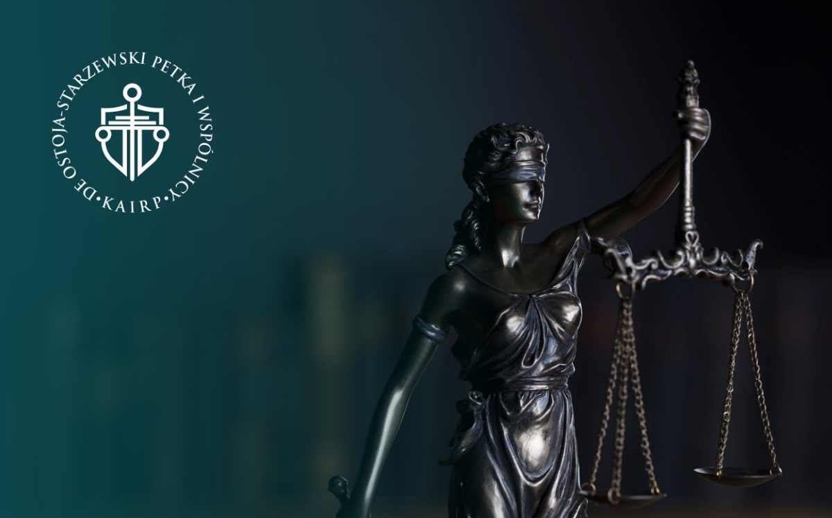 Symbol wymiaru sprawiedliwości – Temida jako odniesienie do spraw frankowych i odsetek ustawowych.