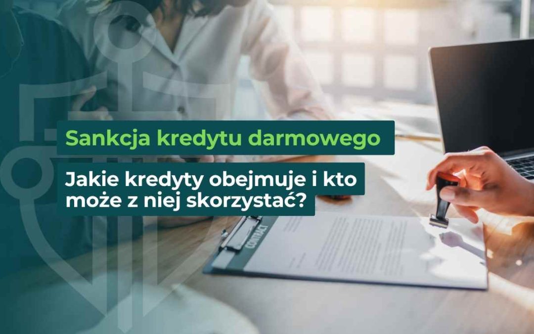 Podpisywanie umowy kredytowej przy laptopie – sankcja kredytu darmowego