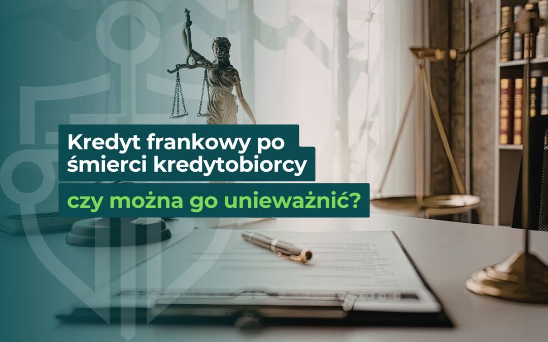 grafika z dokumentami na biurku, obok, której stoi temida