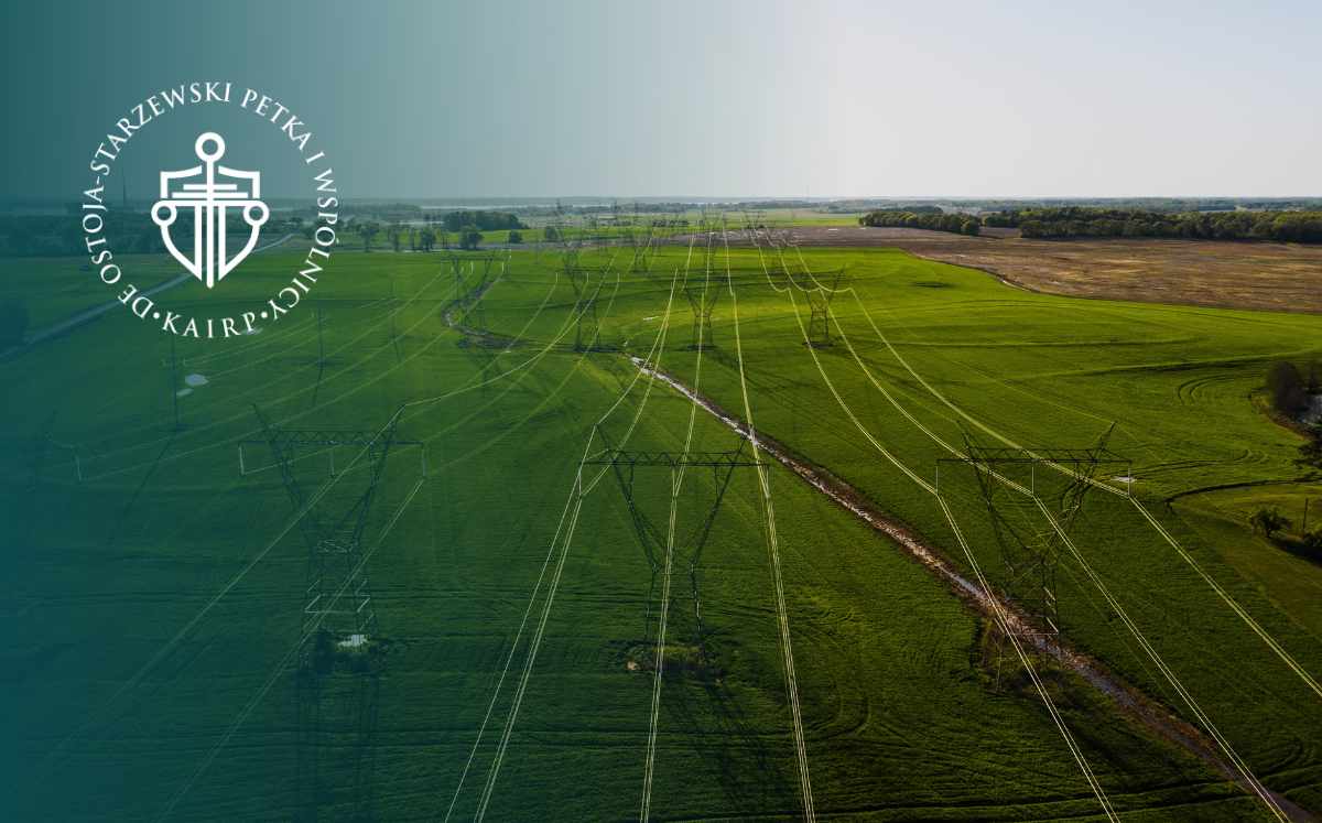 Napowietrzna infrastruktura energetyczna nad działkami rolnymi jako przykład urządzeń przesyłowych ograniczających korzystanie z nieruchomości