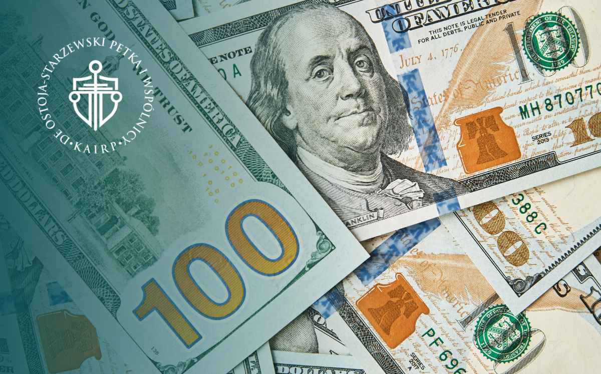 grafika dolarów amerykańskich