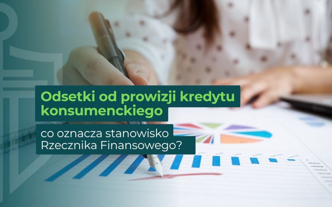 Banner in Polish about consumer credit fees and the Financial Ombudsman’s stance.