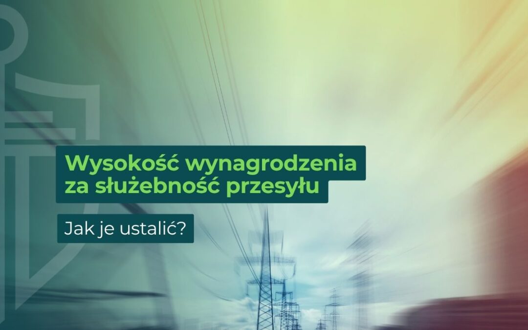 Rozmazane zdjęcie przedstawiające linie energetyczne na działce